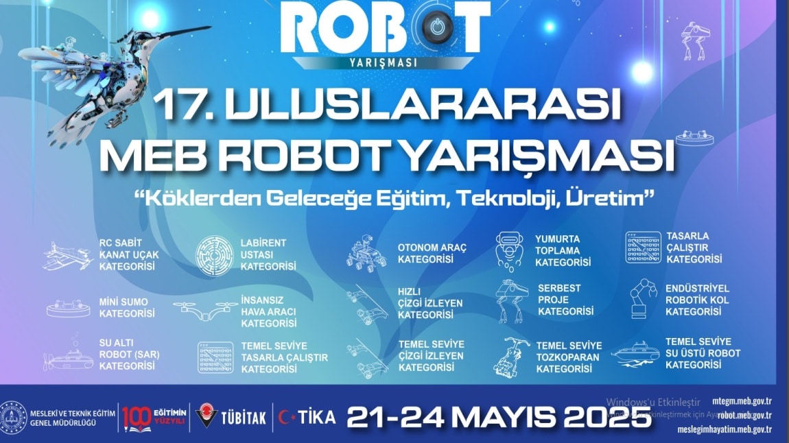 17.Uluslararası Meb Robot Yarışması.